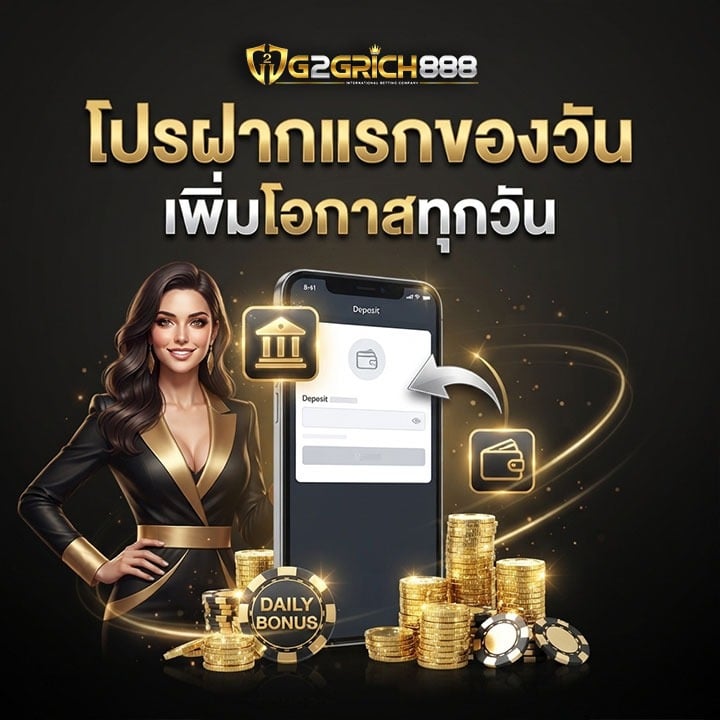 เพิ่มโอกาสทุกวันด้วย โปรฝากแรก